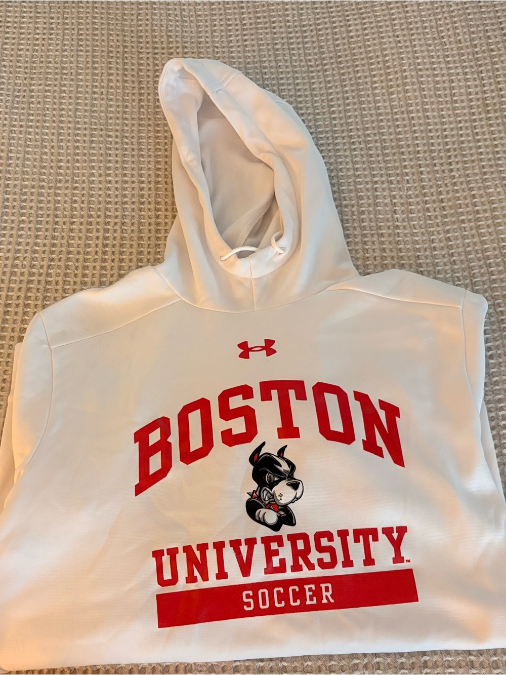 Boston University Soccer Under Armour Hoodie – Size Small